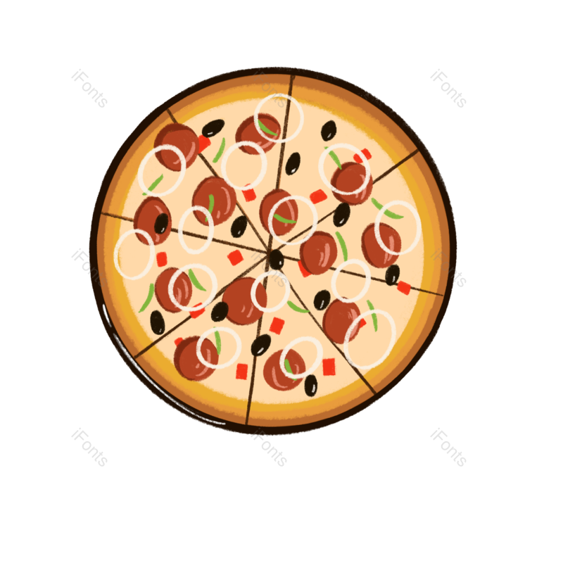 披萨图片,美食元素,美味PNG,食物免抠素材